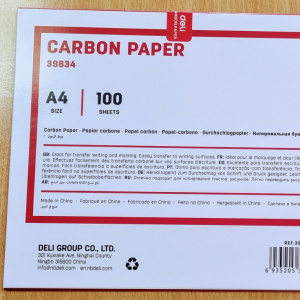 DELI E39834 CARBON PAPER BLUE 100shts DELI E39834 CARBON PAPER BLUE 100shts
