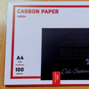 DELI E39834 CARBON PAPER BLUE 100shts DELI E39834 CARBON PAPER BLUE 100shts