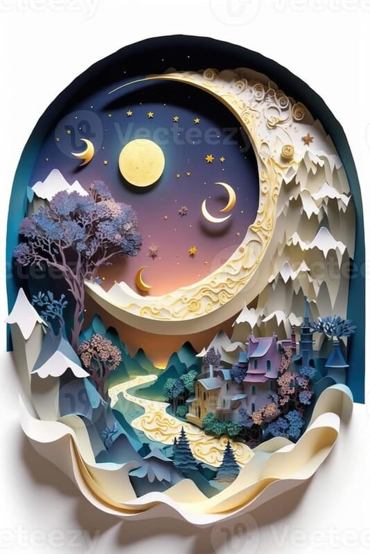 Moon 3D Art Moon 3D Art
