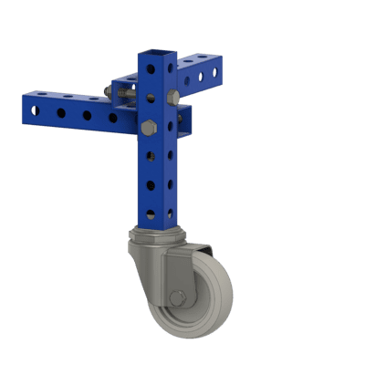 3"Donut Expandable Caster Gray-Non Marking