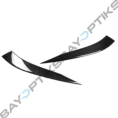 Dry Carbon Fiber Headlight Eyelid Eyebrow Trim – Fits BMW G87 M2 (2023–2025)