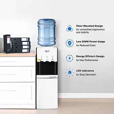 A close-up of the ISI Mark logo on the Voltas Water Dispenser, signifying its safety and quality. A close-up of the ISI Mark logo on the Voltas Water Dispenser, signifying its safety and quality.