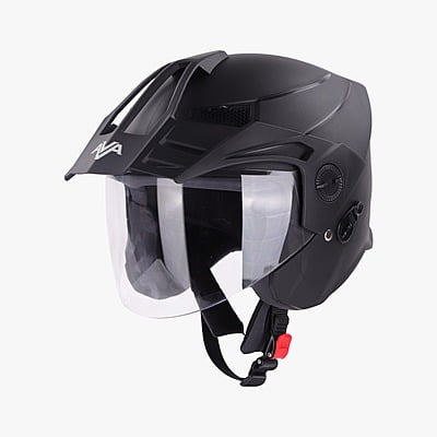 STEELBIRD SBH-23 AVA DV DASHING WITH PEAK BLACK C/V (L)