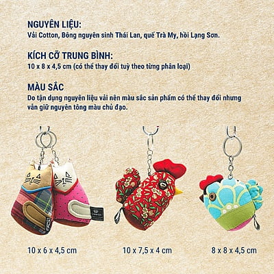 Móc Khoá Thú Bông KYMVIET 100% Handmade Bền Đẹp, Xinh Xắn, Thiết Kế Độc Đáo Móc Khoá Thú Bông KYMVIET 100% Handmade Bền Đẹp, Xinh Xắn, Thiết Kế Độc Đáo