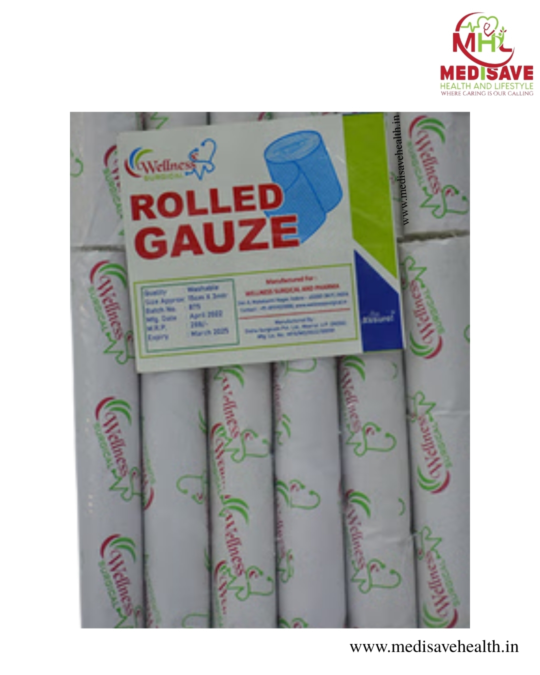 GAUZE BANDAGE 30(TPI)- WELLNESS GAUZE BANDAGE 30(TPI)- WELLNESS