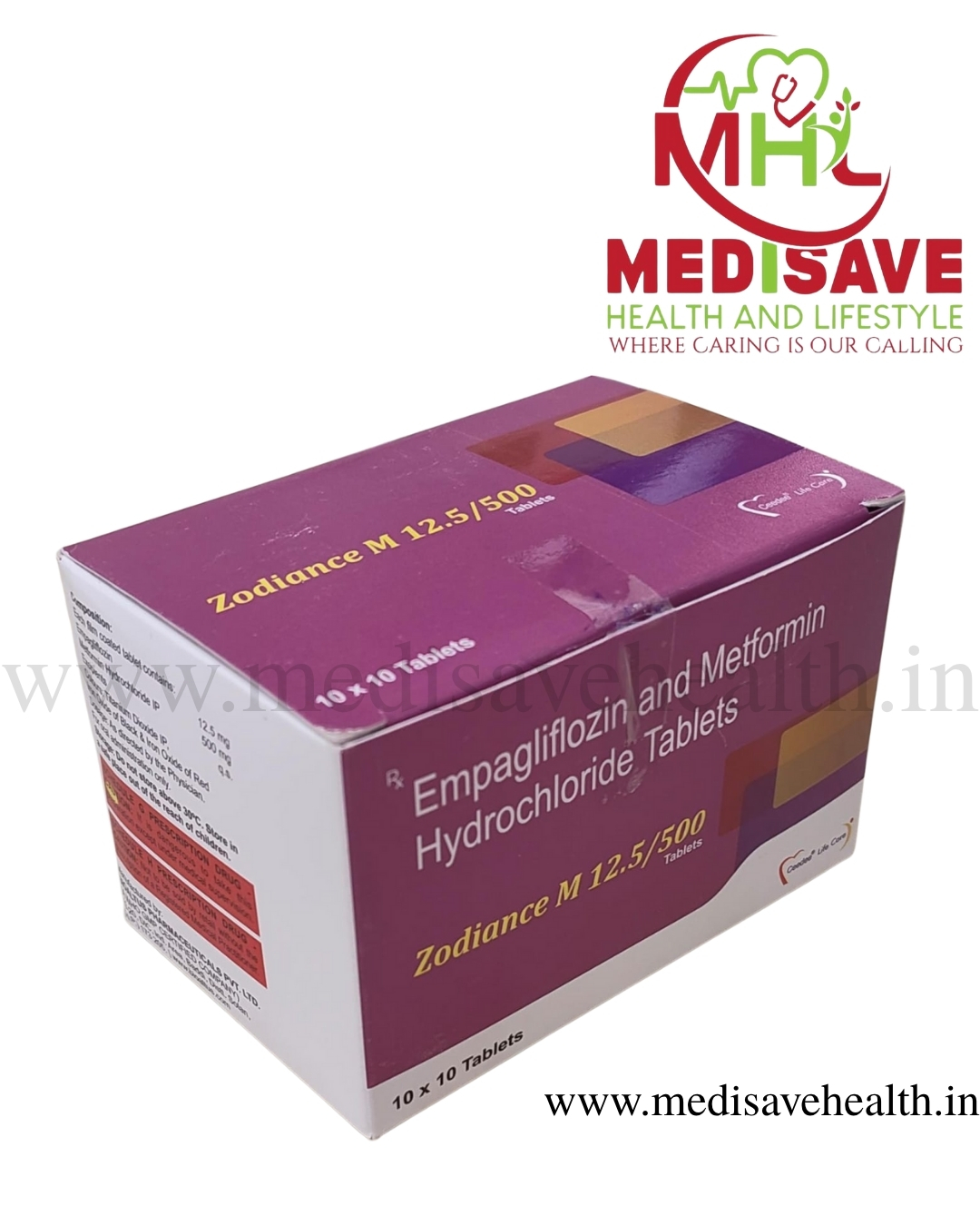 Zodiance M 12.5/500 Tablet (1*10) Zodiance M 12.5/500 Tablet (1*10)