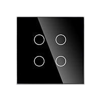 ZigBee 4 Gang Switch - Black ZigBee 4 Gang Switch - Black