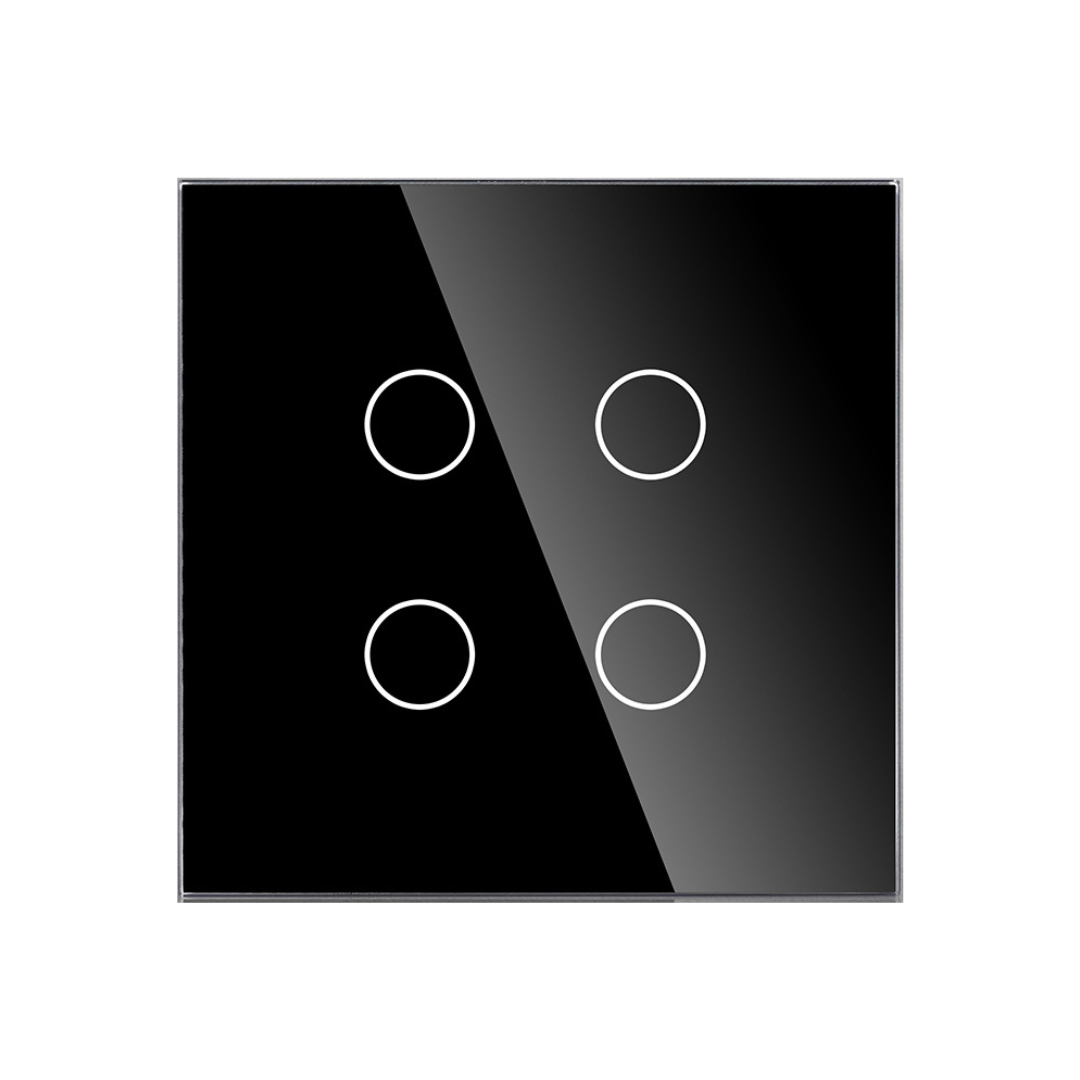 ZigBee 4 Gang Switch - Black ZigBee 4 Gang Switch - Black