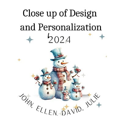 Family of 4 First Christmas 4, Personalized 2024 Custom Ceramic Ornament, Quality Lasting Heirloom Keepsake, Beautiful Nostalgic Memento