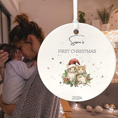 Personalized Baby 1st Christmas Ornament 4, 2024 Keepsake, Custom Girls and Boys, Baby Name Gift Personalized Baby 1st Christmas Ornament 4, 2024 Keepsake, Custom Girls and Boys, Baby Name Gift