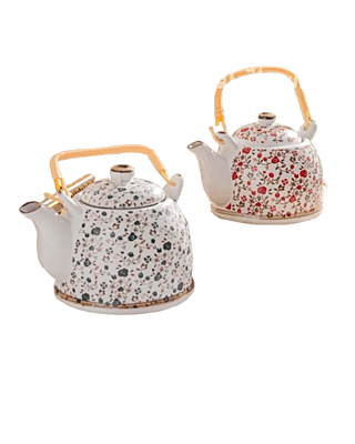 أبريق شاي فاخر ملون حجمين