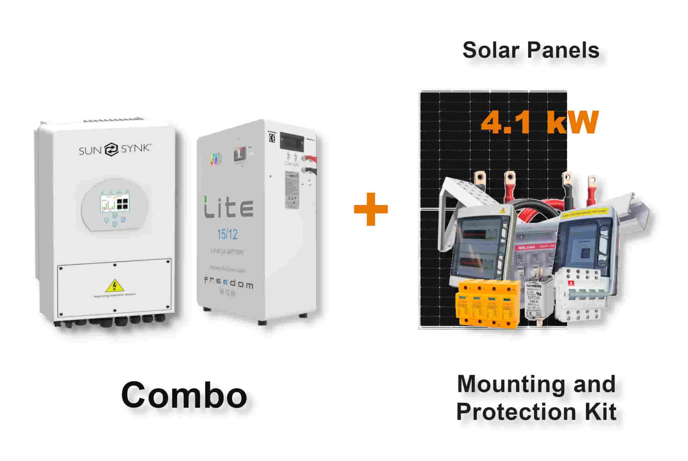 5.0 kW SUNSYNK Hybrid - FREEDOM WON Combo, c/w 15.0 kWh Lithium Battery 5.0 kW SUNSYNK Hybrid - FREEDOM WON Combo, c/w 15.0 kWh Lithium Battery