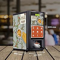 Dimension of Atlantis Select coffee machine with 7 hot beverage option Dimension of Atlantis Select coffee machine with 7 hot beverage option
