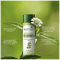 BIOTIQUE Bhringraj Anti Hair Fall Therapeutic Hair Oil - Intensive Hair Regrowth Therapy, 120 ml