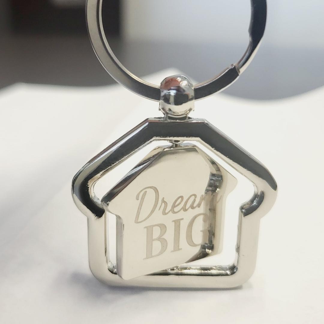 Metal House-Shaped Keychain Metal House-Shaped Keychain