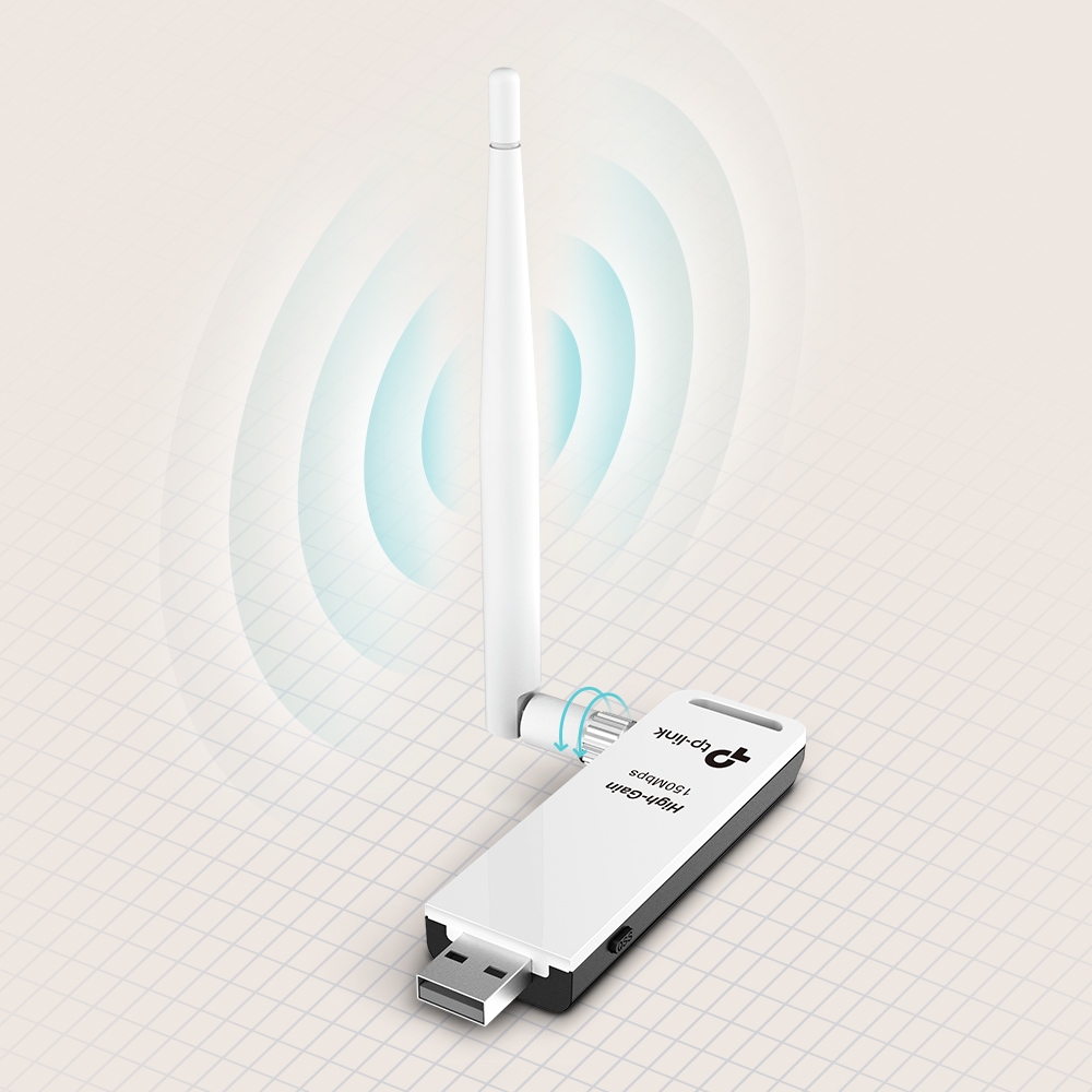 TP-Link 150Mbps High Gain Wireless USB Adapter TL-WN722N