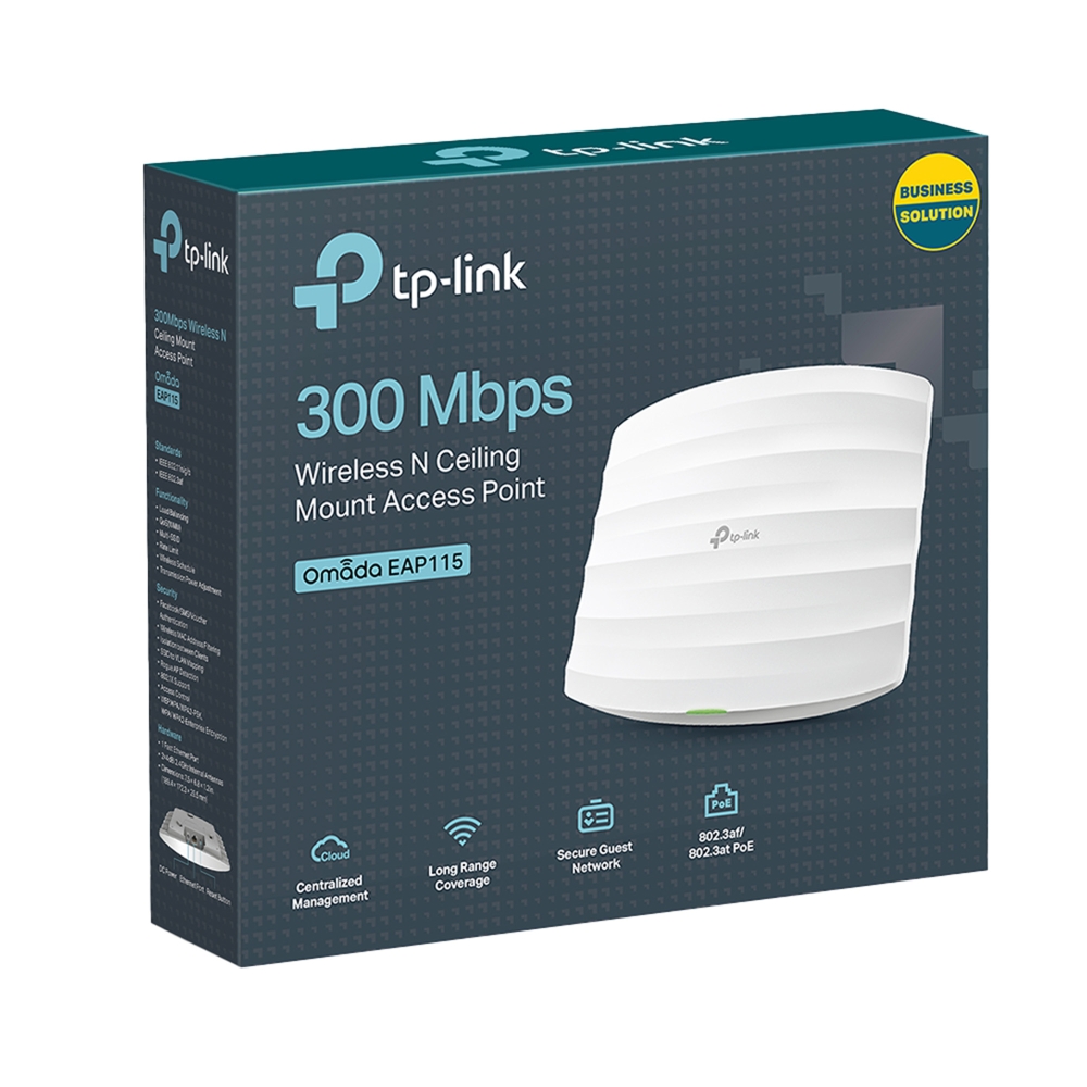 TP-Link 300Mbps Wireless N Ceiling Mount Access Point (EAP115) TP-Link 300Mbps Wireless N Ceiling Mount Access Point (EAP115)