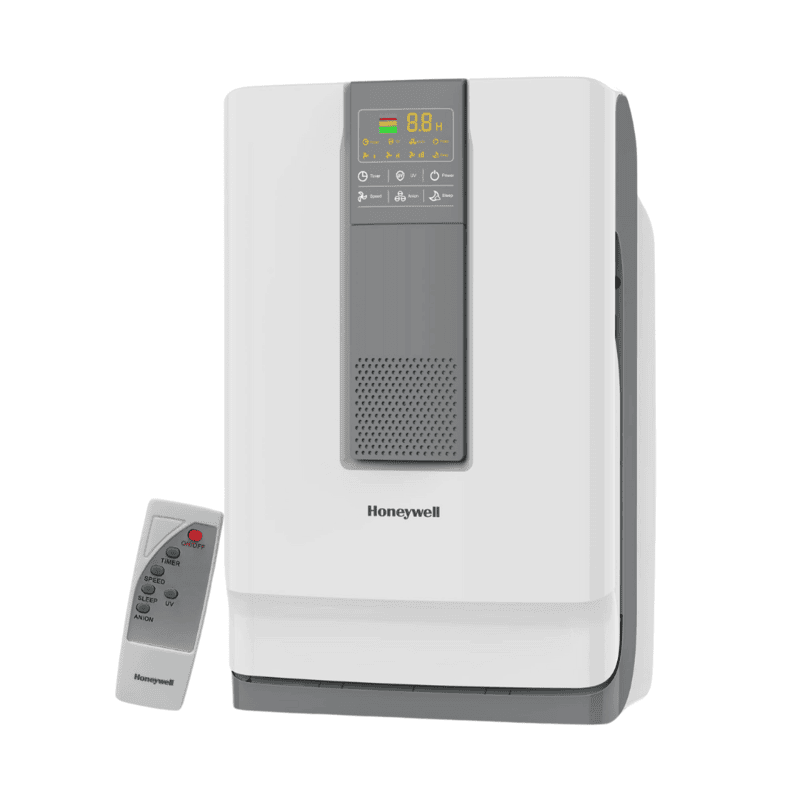 The Honeywell Air Touch V4 placed in a child's nursery, ensuring a safe and pure environment. The Honeywell Air Touch V4 placed in a child's nursery, ensuring a safe and pure environment.