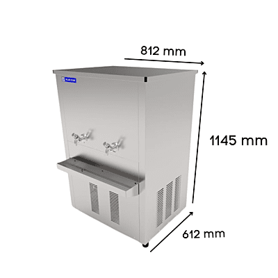 Dimension of Blue star SDLX 150150 B/C Stainless steel water cooler