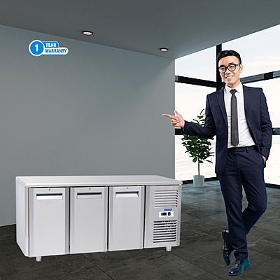 Blue Star Kitchen Refrigerator-3 Door Under Counter Freezer-available in 12 months warranty.