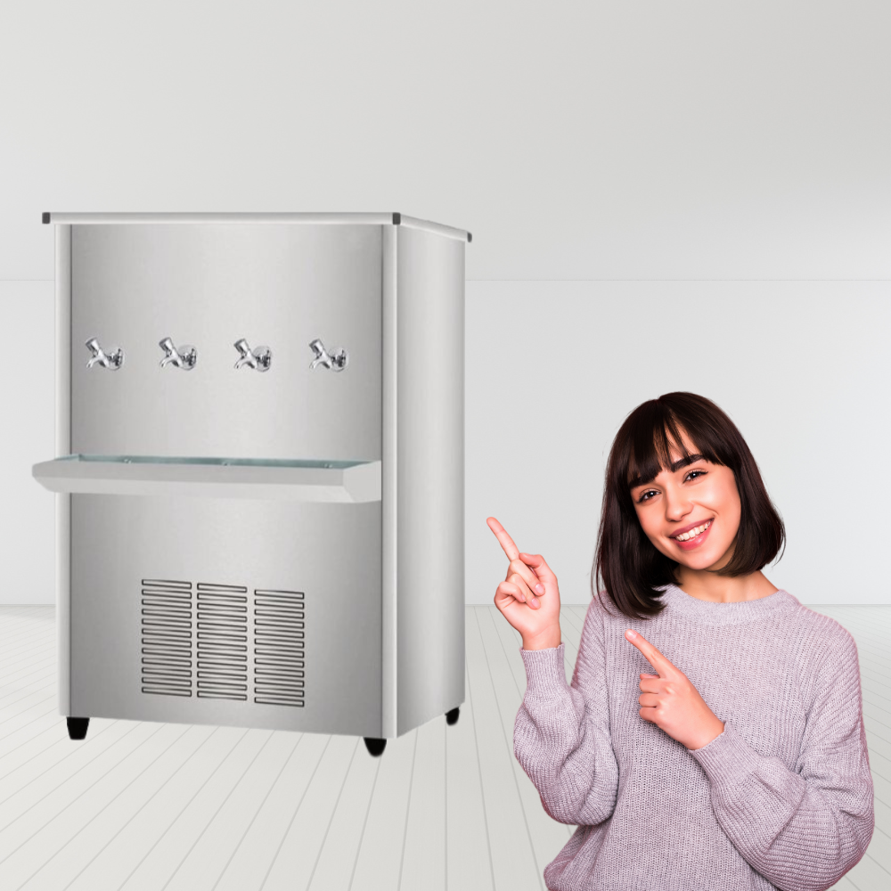 Stainless steel water cooler with storage tank, Nirvana NSW200400. Stainless steel water cooler with storage tank, Nirvana NSW200400.
