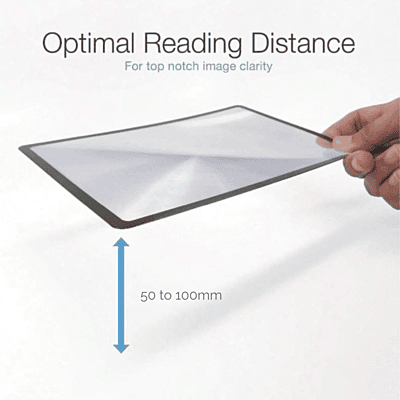 Portable Super Slim, High Power Magnifying Glass 260x180mm Portable Super Slim, High Power Magnifying Glass 260x180mm