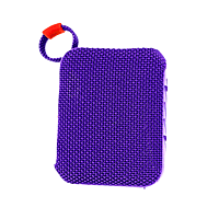Portable Bluetooth Speaker - Waterproof Mini Wireless Speaker with Deep Bass, LED Buttons & Strap (Purple/Red)