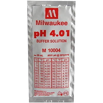 pH 4.01 buffer solution (20 mL) pH 4.01 buffer solution (20 mL)