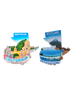 RECUERDO RESINA MAPA DE GUATEMALA