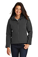 L706 CHAMARRA CON CAPUCHA DAMA PORT AUTHORITY TEXTURED SOFT SHELL 