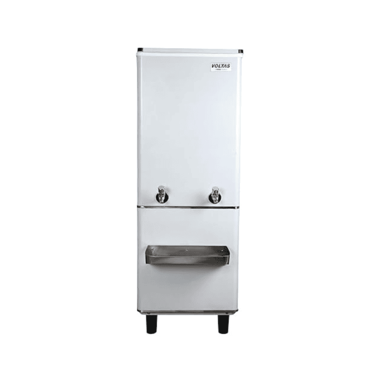 Voltas FSS 40/80 stainless steel water cooler with dual taps. Voltas FSS 40/80 stainless steel water cooler with dual taps.