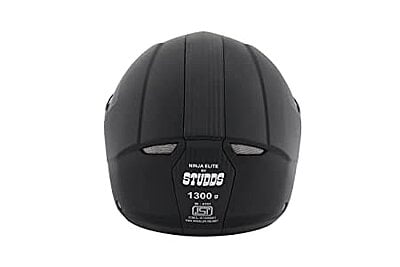 STUDDS NINJA ELITE BLACK WITH CARBON STRIP M/V (XL)