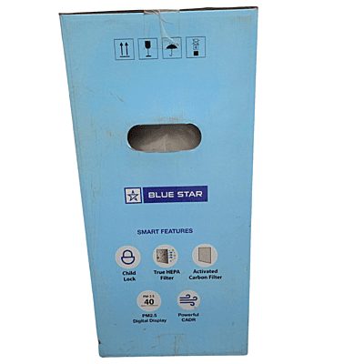 The filter change indicator light illuminated on the control panel of the Blue Star AP420OAN. The filter change indicator light illuminated on the control panel of the Blue Star AP420OAN.
