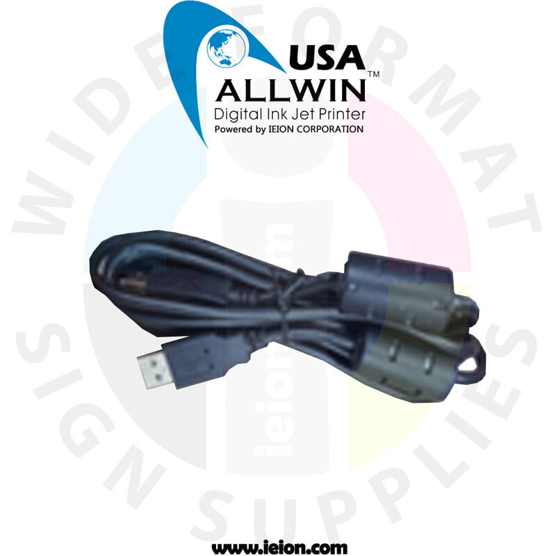 Allwin USB3.0 Data Cable AM/BM+Double Magnet Ring(L=3000MM)