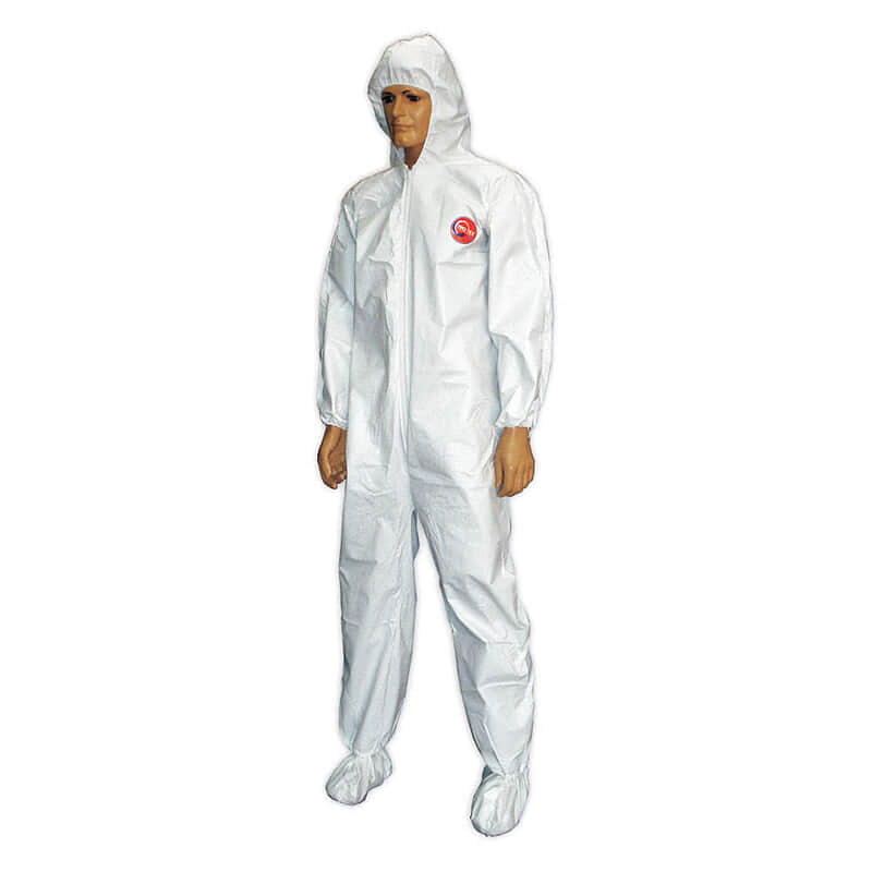 Overol Desechable 52% Polipropileno/48% Polietileno Blanco Overol Desechable 52% Polipropileno/48% Polietileno Blanco