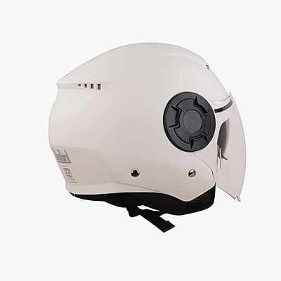 STEELBIRD SBH-31 DRX DASHING WHITE C/V (L)