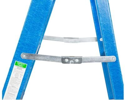 Step ladder 8ft/2.4m Fiberglass Gazelle working height 3.6mtr