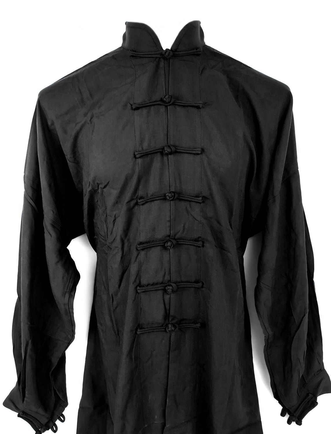 Uniforme De Tai Chi Tela De Algodón Negro Uniforme De Tai Chi Tela De Algodón Negro