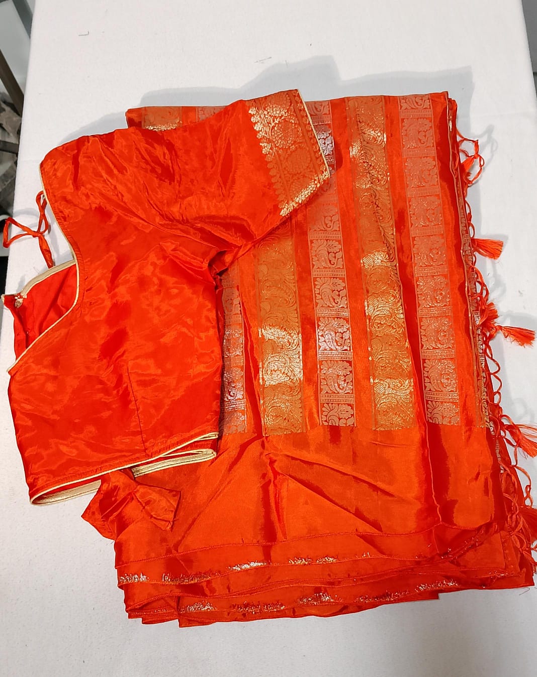 C178: Ready To Ship Beautiful Soft Silk Saree With Stitched Blouse