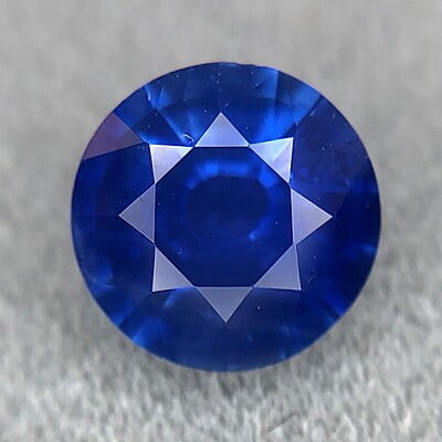 0.95ct Round Mixed Cut Sapphire
