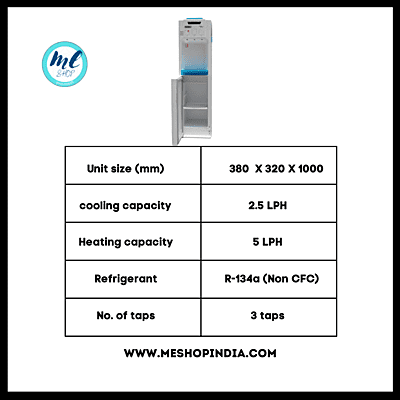 Specification of Usha Aquagenie water dispenser with cooling cabinet