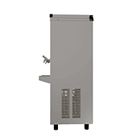 Sleek and modern Blue Star SDLX 2020 ET water cooler in stainless steel. 20 liter capacity.