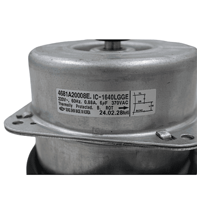 Motor Para Minisplit, Condensador 2 Toneladas Multi, 220V, 60Hz, 0.88A, Capacitor 6Mf 370Vac 4681A20008E