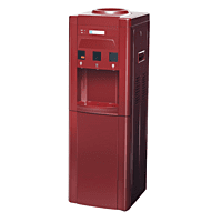 Side look of Blue star BWD3FMRGA- Mehroon Water dispenser with cooling cabinet Side look of Blue star BWD3FMRGA- Mehroon Water dispenser with cooling cabinet