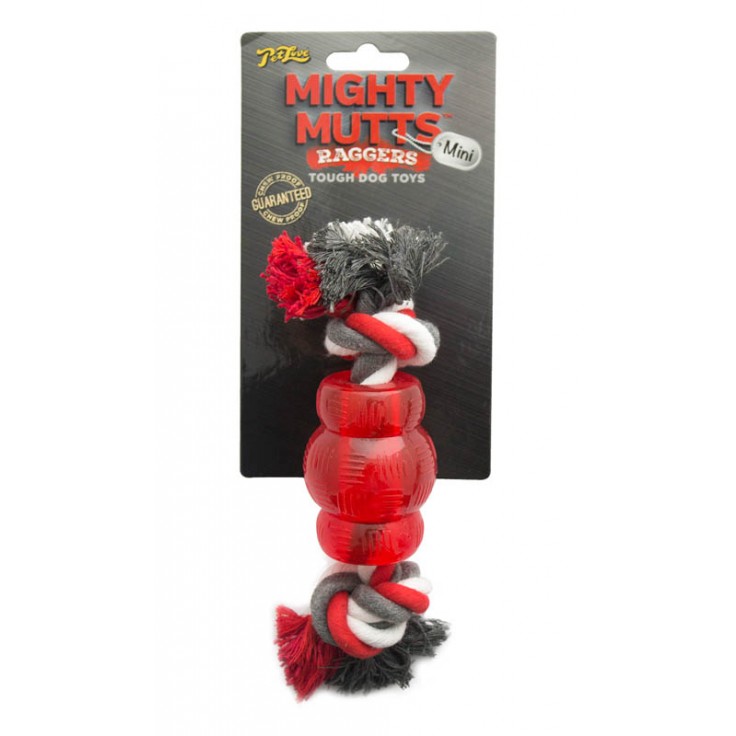 MIKKI MIGHTY MUTTS MINI BARREL WITH ROPE MIKKI MIGHTY MUTTS MINI BARREL WITH ROPE