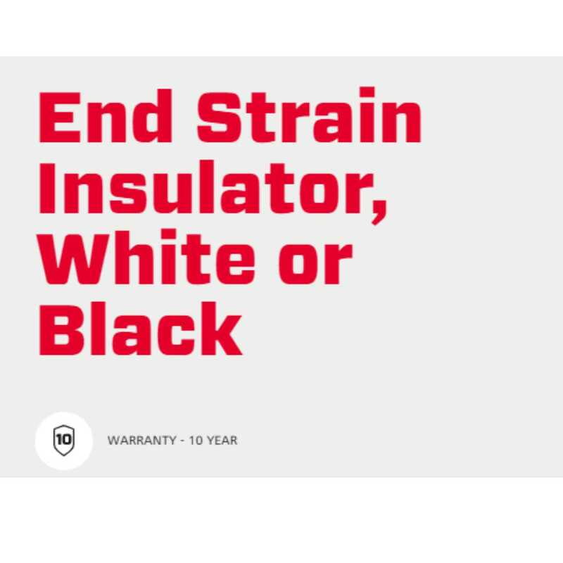 Speedrite End Strain Insulator, Black - 6 Pcs