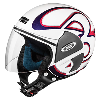 STUDDS CUB D3 WHITE N2 RED C/V (L)