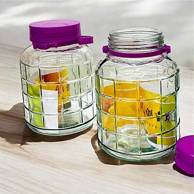 مرطبان 4 احجام شفاف