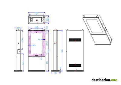 destination.kiosk 49-Zoll OUTDOOR
