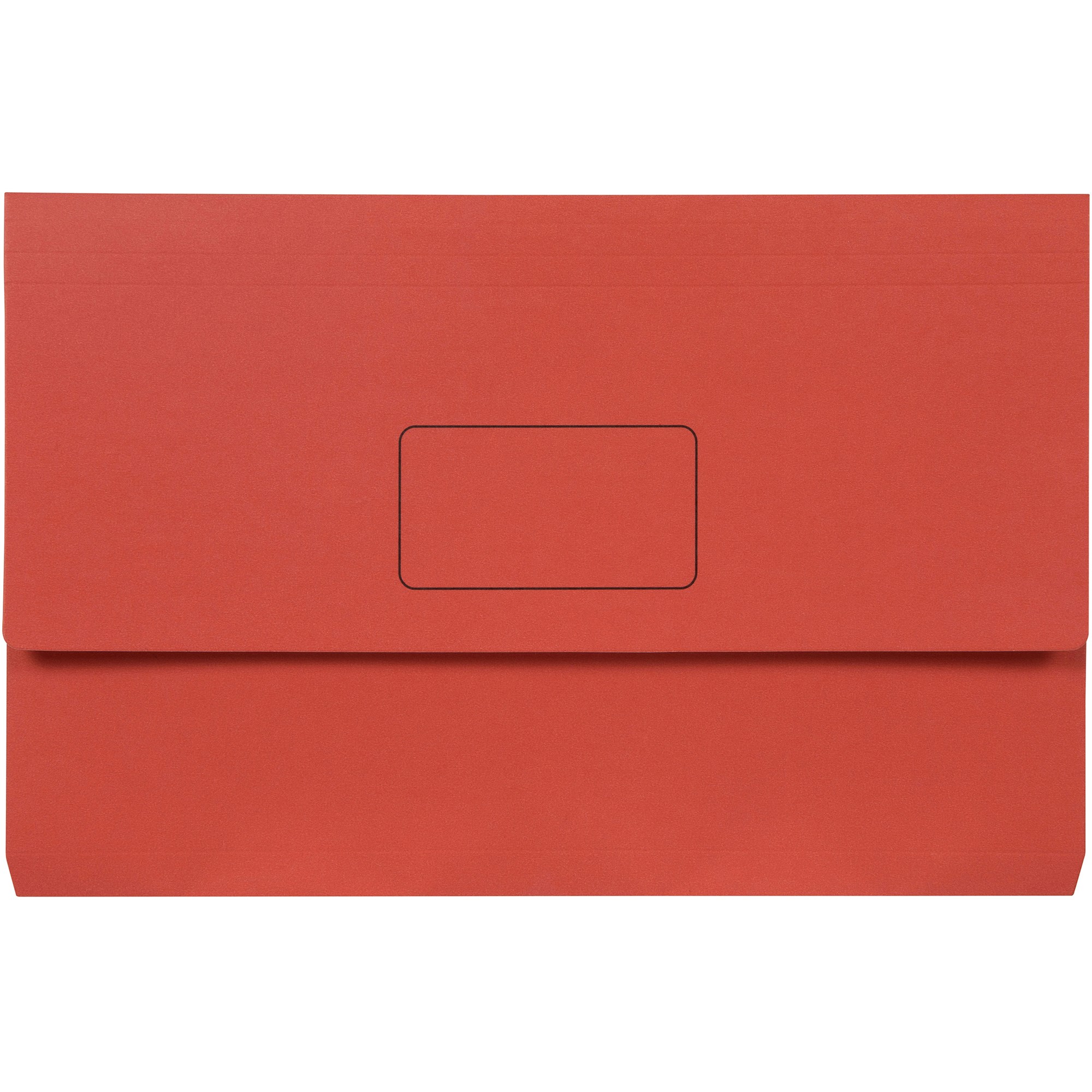 Marbig Slimpick Manilla Document Wallet Foolscap 30mm Gusset Red Pack Of 10